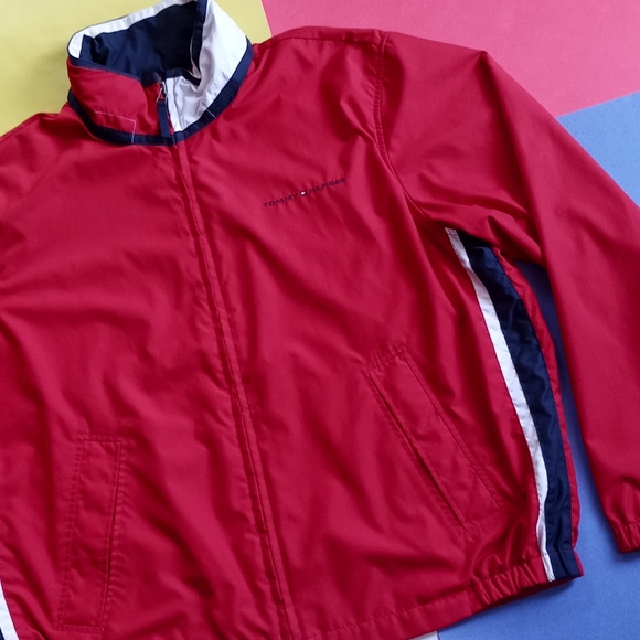 men's Modern 2005 Tommy Hilfiger Essential Windbreaker large - Picture 3 of 9